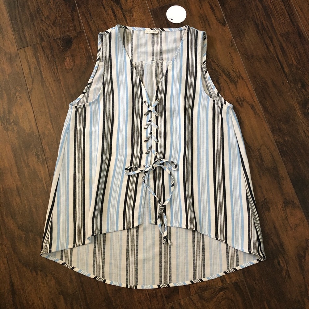 En Creme High Low Tunic Top Womens S